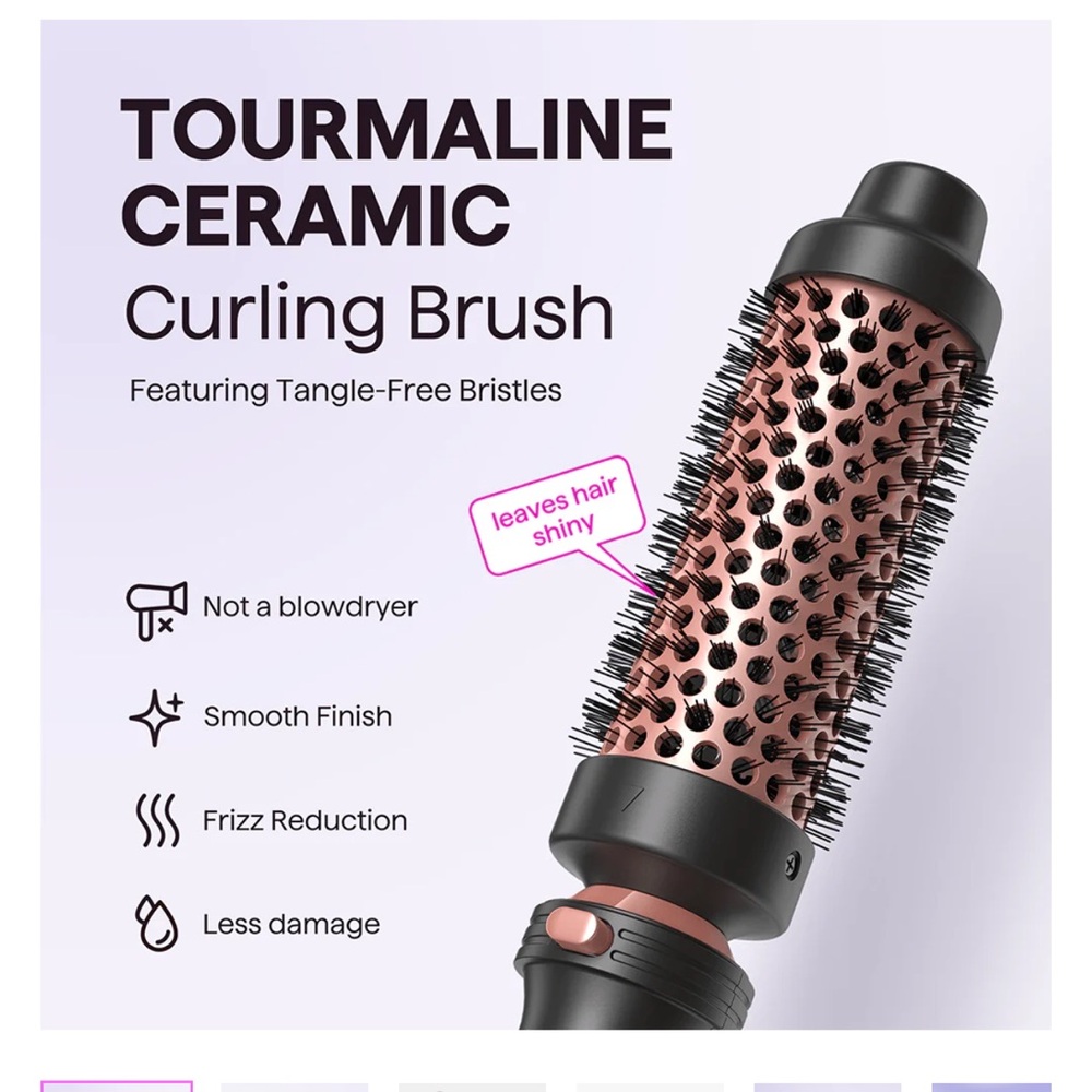 Wavytalk Tourmaline Ceramic Curling Brush